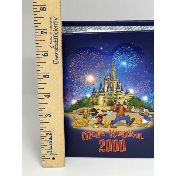 VTG 2000 Disney Magic Kingdom Photo Album | Mickey-Mouse Castle Fireworks Cover - Picture 9 of 11